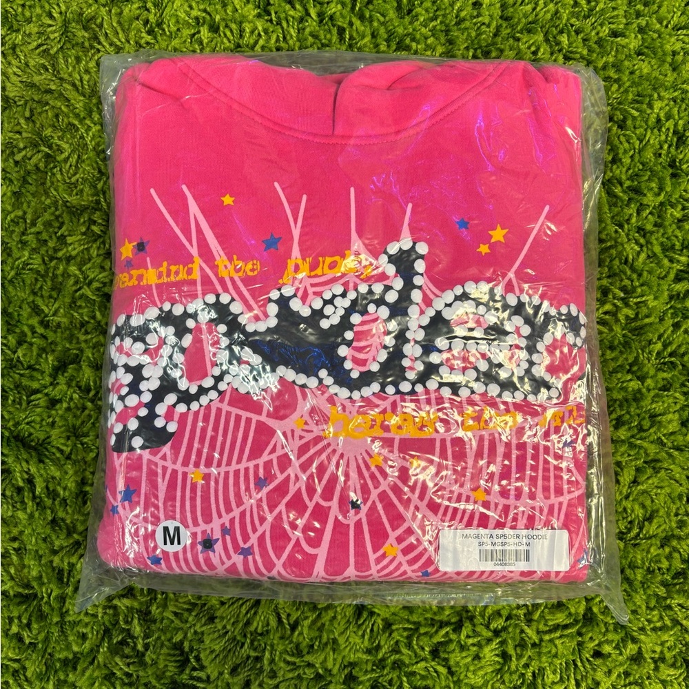 Pink Sp5der Hoodie V2 (Fast Shipping)